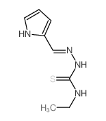 Hydrazinecarbothioamide,N-ethyl-2-(1H-pyrrol-2-ylmethylene)-结构式