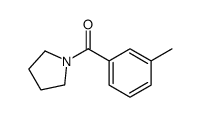 1-(3-Methylbenzoyl)pyrrolidine structure