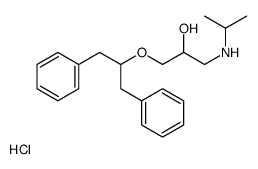 1-(1,3-diphenylpropan-2-yloxy)-3-(propan-2-ylamino)propan-2-ol,hydrochloride Structure