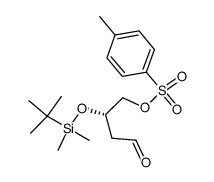(S)-3-<(tert-butyldimethylsilyl)oxy>-4-(tosyloxy)butanal结构式