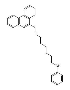 6-anilinohexyl 9-phenanthrylmethyl ether Structure