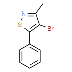 4-Bromo-3-methyl-5-phenylisothiazole structure