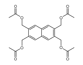 2,3,6,7-tetrakis(acetoxymethyl)naphthalene结构式