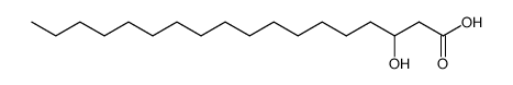 3-hydroxy Stearic Acid Structure