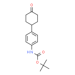(4-(4-氧代环己基)苯基)氨基甲酸叔丁酯结构式