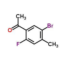 1-(5-Bromo-2-fluoro-4-methylphenyl)ethanone Structure