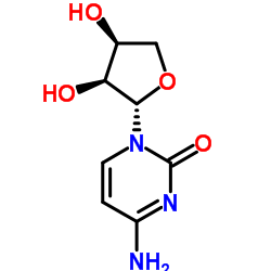 2(1H)-Pyrimidinone, 4-amino-1-(tetrahydro-3,4-dihydroxy-2-furanyl)-, [2S-(2alpha,3ba,4ba)]- (9CI) Structure