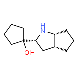 Cyclopentanol, 1-(octahydrocyclopenta[b]pyrrol-2-yl)-, [2R-(2-alpha-,3a-ba-,6a-ba-)]- (9CI)结构式