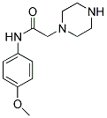 N-(4-METHOXYPHENYL)-2-PIPERAZIN-1-YLACETAMIDE结构式