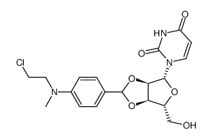 2'-O,3'-O-[p-[(2-Chloroethyl)methylamino]benzylidene]uridine picture