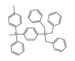 Methyl-phenyl-p-tolyl-[4-tribenzylsilyl-phenyl]-silan结构式