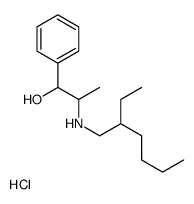 2-ethylhexyl-(1-hydroxy-1-phenylpropan-2-yl)azanium,chloride Structure