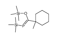 (1-Methylcyclohexyl-trimethylsiloxymethyliden)-trimethylsilylphosphin Structure