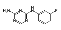 2-AMINO-4-(3-FLUOROPHENYLAMINO)-1,3,5-TRIAZINE Structure