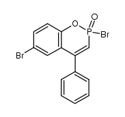 2-bromo-4-phenyl-2H-(4-bromobenzo)[e][1,2]oxaphosphorin-3-ene 2-oxide结构式