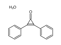 2,3-diphenylcycloprop-2-en-1-one,hydrate Structure