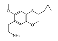2-[4-(cyclopropylmethylsulfanyl)-2,5-dimethoxyphenyl]ethanamine结构式