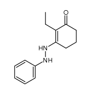 1-Phenylhydrazino-2-ethyl-cyclohexen-(1)-on-(3)结构式