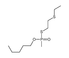 1-[2-ethylsulfanylethylsulfanyl(methyl)phosphoryl]oxypentane Structure