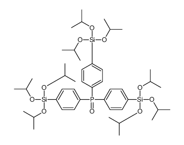 [4-bis[4-tri(propan-2-yloxy)silylphenyl]phosphorylphenyl]-tri(propan-2-yloxy)silane结构式