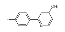 2-(4-氟苯基)-4-甲基吡啶结构式