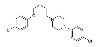 1-[4-(4-chlorophenoxy)butyl]-4-(4-chlorophenyl)piperazine Structure