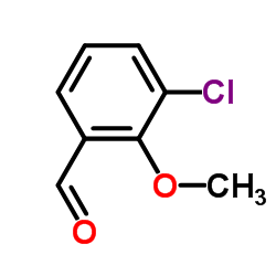 3-Chloro-2-methoxybenzaldehyde Structure