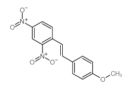 Benzene,1-[2-(4-methoxyphenyl)ethenyl]-2,4-dinitro- Structure