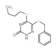 1,2,4-Triazin-3(2H)-one,5-(butylthio)-6-[(phenylmethyl)thio]- picture