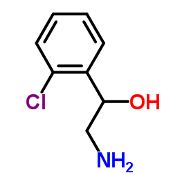 1-(2-氯苯基)-2-氨基乙醇结构式