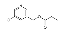 3-chloro-5-propionyloxymethyl-pyridine Structure