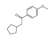 α-cyclopentyl-4'-methoxyacetophenone结构式