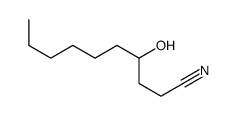 4-hydroxydecanenitrile Structure