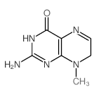 4(3H)-Pteridinone, 2-amino-7,8-dihydro-8-methyl- Structure