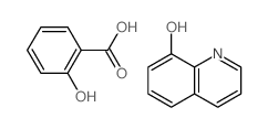 2-hydroxybenzoic acid,quinolin-8-ol结构式