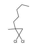 1-(2,2-Dichloro-1-methylcyclopropyl)pentane structure
