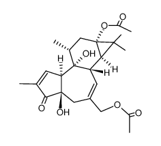 12-deoxyphorbole-13,20-diacetate结构式