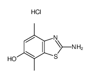 2-amino-4,7-dimethyl-benzothiazol-6-ol, hydrochloride Structure