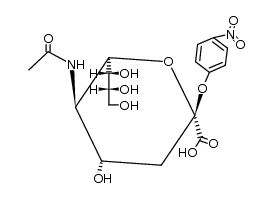 4-nitrophenyl β-D-N-acetylneuraminic acid结构式