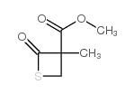 3-Thietanecarboxylicacid,3-methyl-2-oxo-,methylester(9CI) Structure