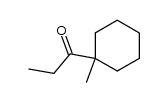 1-(1-methyl-cyclohexyl)-propan-1-one结构式