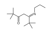 2,2,6,6-tetramethyl-5-propyliminoheptan-3-one Structure