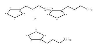 2-butylcyclopenta-1,3-diene,yttrium(3+) Structure