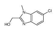 6-氯-1-甲基-1H-苯并[d]咪唑-2-甲醇结构式