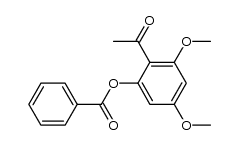 2-benzoyloxy-4,6-dimethoxyacetophenone Structure