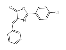 5(4H)-Oxazolone,2-(4-chlorophenyl)-4-(phenylmethylene)-结构式