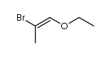 (E)-2-bromo-1-ethoxy-propene结构式
