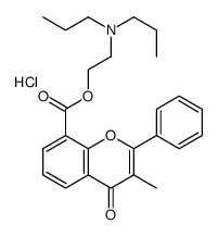 2-(3-methyl-4-oxo-2-phenylchromene-8-carbonyl)oxyethyl-dipropylazanium,chloride结构式