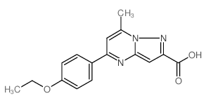 5-(4-Ethoxy-phenyl)-7-methyl-pyrazolo-[1,5-a]pyrimidine-2-carboxylic acid结构式