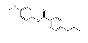 p-Butylbenzoic acid p-methoxyphenyl ester Structure